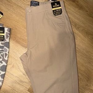 BURLEBO Men's Khaki Chinos
